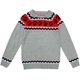 thumbnail image 3 of Suéter azteca para mujer, suéter de cuello redondo, Jersey bohemio a rayas de manga larga de gran tamaño, Jersey de punto con estampado Vintage azteca, Top, 3 of 5