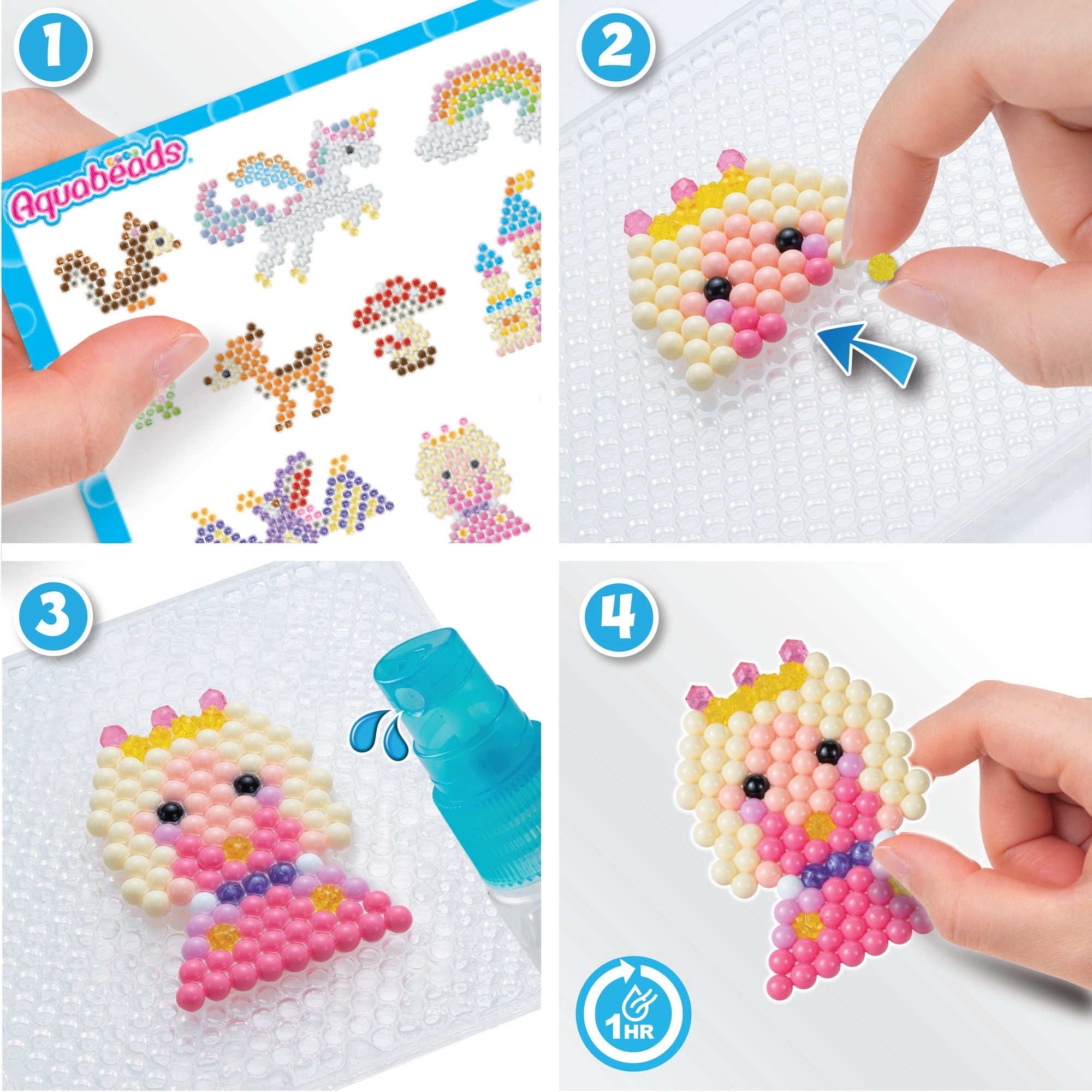 Aquabeads Mythical Adventure Craft Studio, Complete Arts & Crafts Bead Kit for Children - over 1,500 Beads!