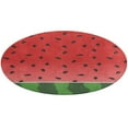 thumbnail image 5 of Watermelon Print Round Carpet Circle Rug Outdoor Patio Area Rug Washable Large Area Rugs Hallway Room Decor Fitness Mats, 5 of 8