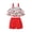 Red, variant on Vedolay Girls Shorts 2 Piece Outfits Cotton Tie Dye Crop Top & Shorts Clothes Set Outfit for Big Girls,Red 6-12 Months