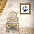 thumbnail image 3 of Popp, Grace 12x12 Gold Ornate Wood Framed with Double Matting Museum Art Print Titled - Blue Kinesis IV, 3 of 4