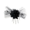 thumbnail image 2 of Terrifying Hand Bone Rose Hair Clip Halloween Gothic Unique Dress Up Accessory Mesh Side Decoration Elegant Barrette, 2 of 5
