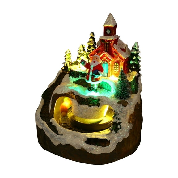 HaiSphere Christmas Tree Old Man Backflow Incense Burner, Handcrafted Resin Decor, Holiday Home Accessory, Soothing Incense Smoke for Festive Ambiance,A