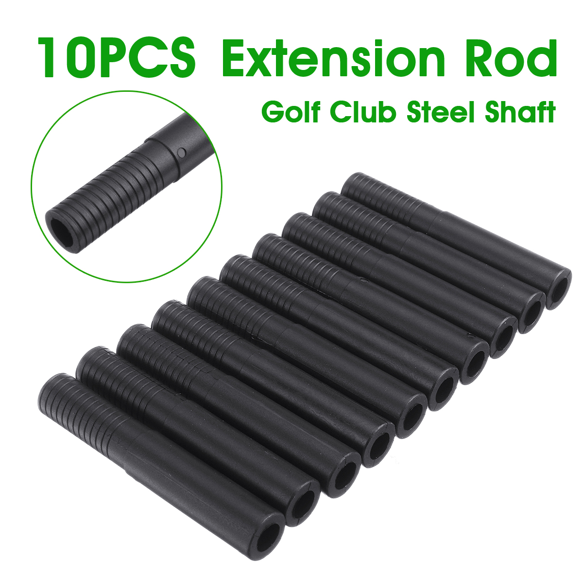 10Pcs Golf Club Steel Shaft Extender RodsExtend Golf Shaft Extension
