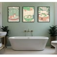 thumbnail image 4 of Blue Ocean Theme Bathroom Wall Art Gator Dolphin and Sea Turtle in Bathtub Picture Wall Decor Tropical Coastal Animals Poster Canvas Print Artwork for Toilet Washroom Restroom Decor Unframed, 4 of 6