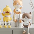 thumbnail image 4 of Coofit 2PCS Resin Ornament Creative Lovely Long Leg Tabletop Ornament Desk Decoration, 4 of 8