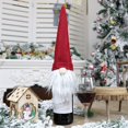 thumbnail image 5 of Christmas Champagne Bottle Cover Dress Up Holiday Party Wine Bottle Cap Decor Home Living Room Decoration Ornaments New Year, 5 of 5