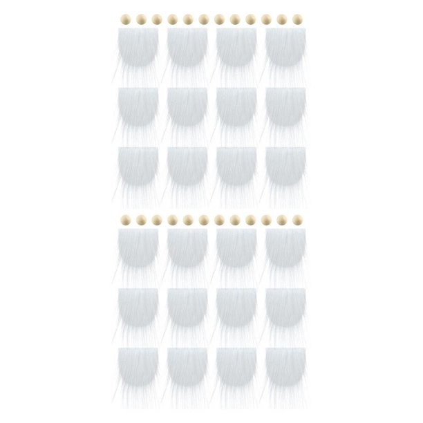 12 bolas de madera precortadas Toystoory para Barba de gnomo blanco