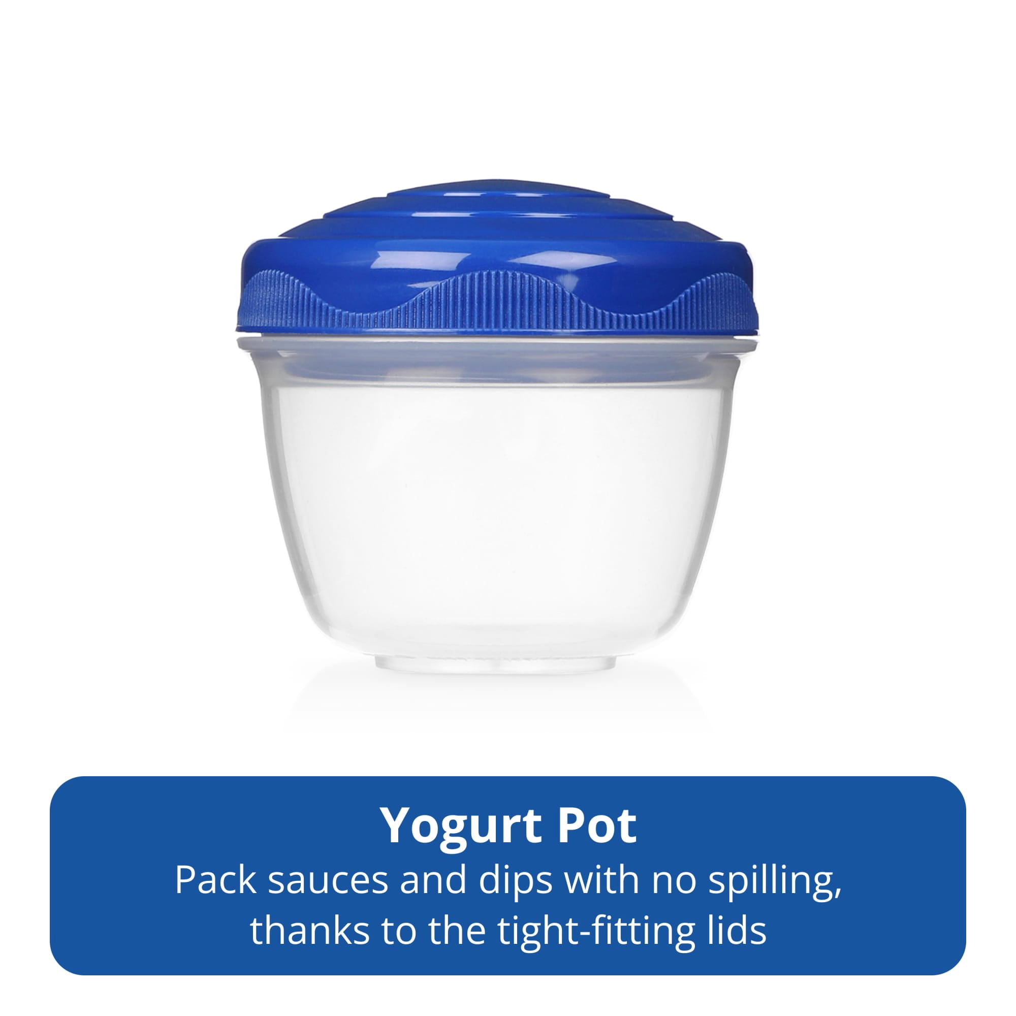 Rubbermaid Pack & Go 6.86cups/ 1.74quart Bento Box with Yogurt Pot, Meal Prep Container with Compartments and Dividers