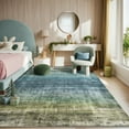 thumbnail image 2 of Kokia 5'x7' Washable Modern Abstract Area Rug, Teal Ombre Soft Non Slip Rug for Living Room Bedroom Dining Room, 2 of 6