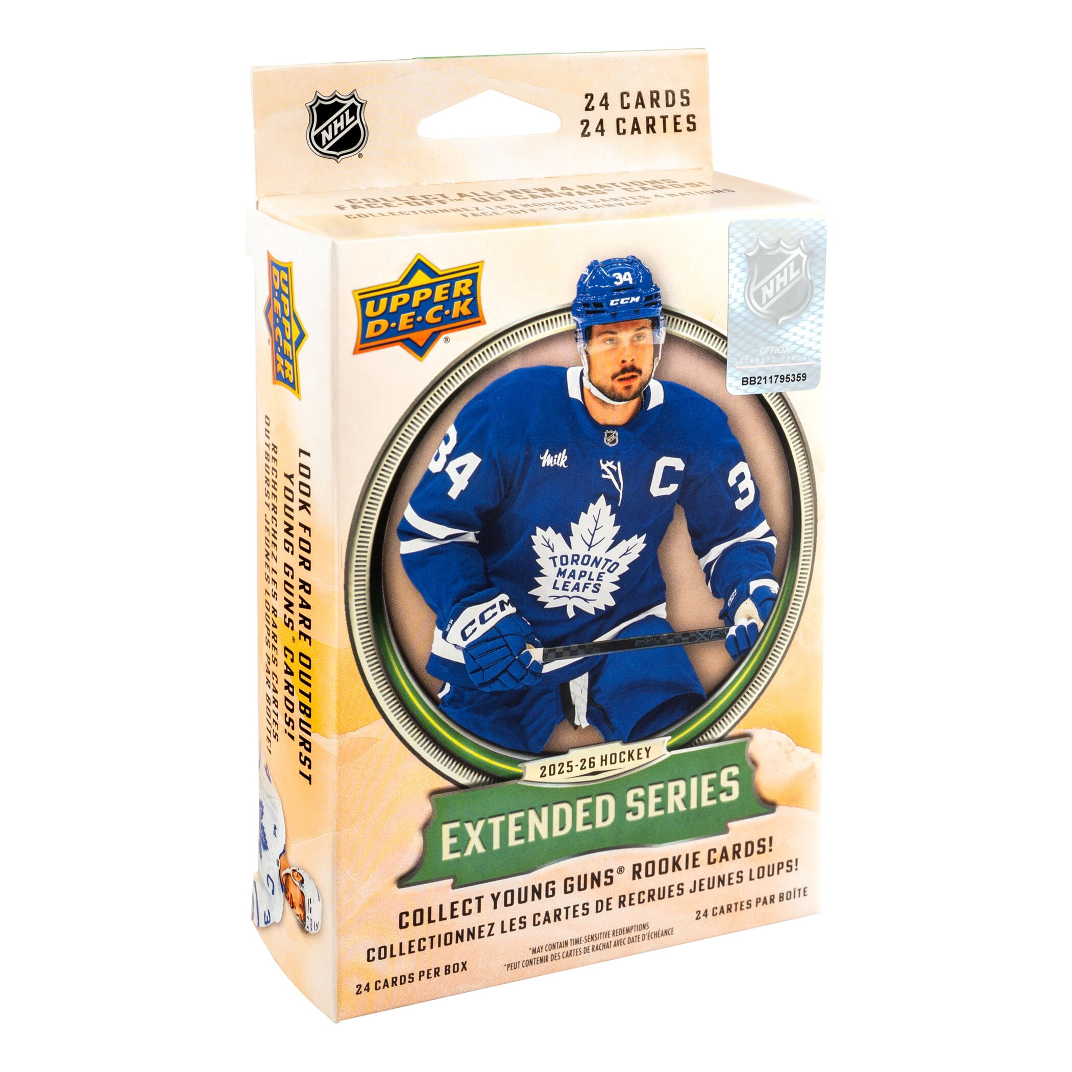 25-26 Upper Deck Extended Series Hockey Trading Cards Hanger Box