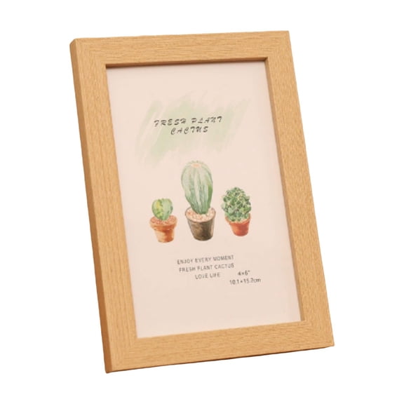 Picture Frames, 6x8 Inch Wooden Photo Frames Tabletop or Wall Display Decoration for Photos, Paintings, Landscapes, Posters