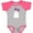 Heather and Hot Pink, variant on Inktastic Little Ghost, Cute Ghost, Ribbon, Halloween Girls Baby Bodysuit