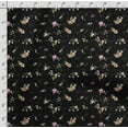 thumbnail image 4 of Soimoi Floral Vintage Printed,Cuddle Minky Fabric, Sewing Fabric By The Yard 56 Inch Wide,Decorative Plush Soft Fabric, Baby Garments, Toys And Blankets, Black, 4 of 5