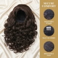 thumbnail image 3 of Tirrinia Synthetic Lace Front Curly Wigs Chrissy Teigen Inspired Medium Length Nature Wave Heat Resistant Hair for Women, 3 of 7