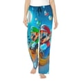 thumbnail image 2 of Lsque Mario Print Women's Pajama Pants, Lounge Pant - Comfortable Home Wear,Elastic Waistband, Stylish Design-Medium, 2 of 9