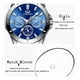thumbnail image 5 of Reloj Chenxi De Cuarzo Luminoso De Lujo Para Parejas De 2 Pi Color Del Fondo Blanco Plateado, 5 of 8