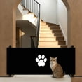 thumbnail image 5 of Mesh Gate for Pets Mesh Dog Gate for Doorways, Mesh Baby Gate No Drilling, Portable & Foldable Pet with Adjustable Width, Safety Barrier for Indoor Use, Black, 5 of 7