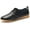 Black, variant on Women's Shoe Leather Classic Lace Up Dress Low Flat Heel Oxford