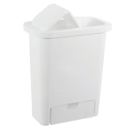 4 3l Capacity Cabinet Door Hanging Trash Can Wall Mounted Dust Bin