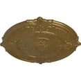 thumbnail image 3 of 39 1/2"OD x 2 1/2"P Attica Ceiling Medallion (Fits Canopies up to 3 3/4"), Hand-Painted Pale Gold, 3 of 5