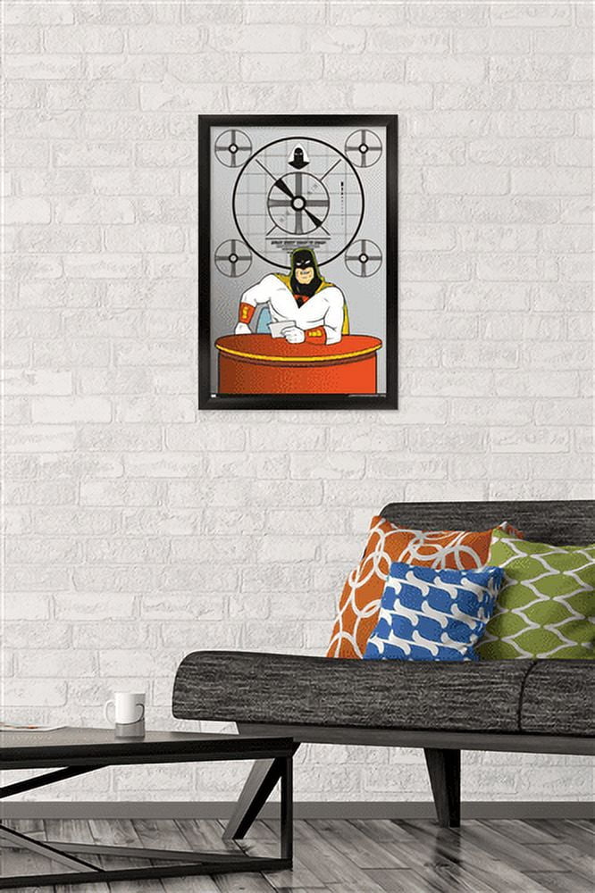 Space Ghost Coast to Coast - Desk Wall Poster, 14.725" x 22.375", Framed