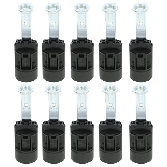 BRIGHTFUFU 10 PCS Bombilla de la bombilla de la luz de la vela Candelabra Bases Lámpara Bulb Bombilla Titular de la luz
