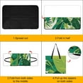 thumbnail image 4 of Tropical Leaves Outdoor Picnic Blanket, Foldable Waterproof Beach Mat, Portable Beach Blanket for Beach Camping, Hiking, Family Concerts, 4 of 8