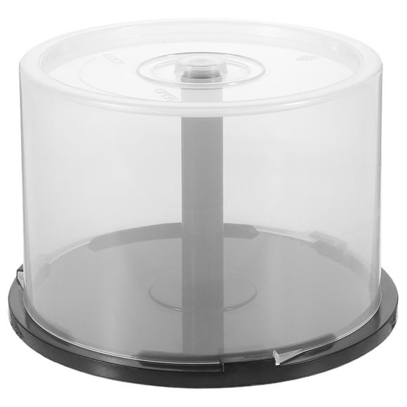 SHISUYAN Cd Storage Box Column Storage Bucket Clear Plastic Cd Container Disc Holder With Lid