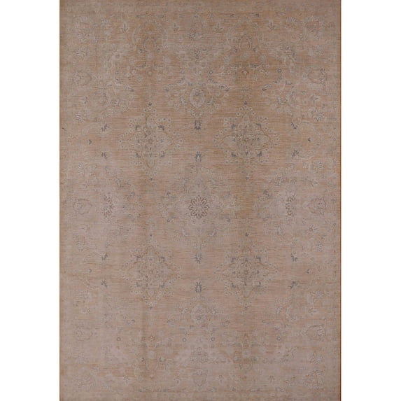 Ahgly Company Indoor Rectangle Mid-Century Modern Dark Almond Brown Oriental Area Rugs, 5' x 7'