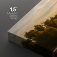thumbnail image 4 of wall26 - 3 Piece Canvas Wall Art - Sunrise Over The Lake with a Boat - Modern Home Art Stretched and Framed Ready to Hang - 24"x36"x3 Panels, 4 of 5