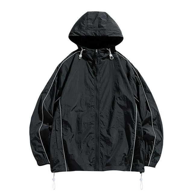 Costumes pour Hommes, Vestes pour Hommes, Costume de Protection Solaire à Manches Longues avec Capuche, Veste Décontractée, Mode pour Hommes