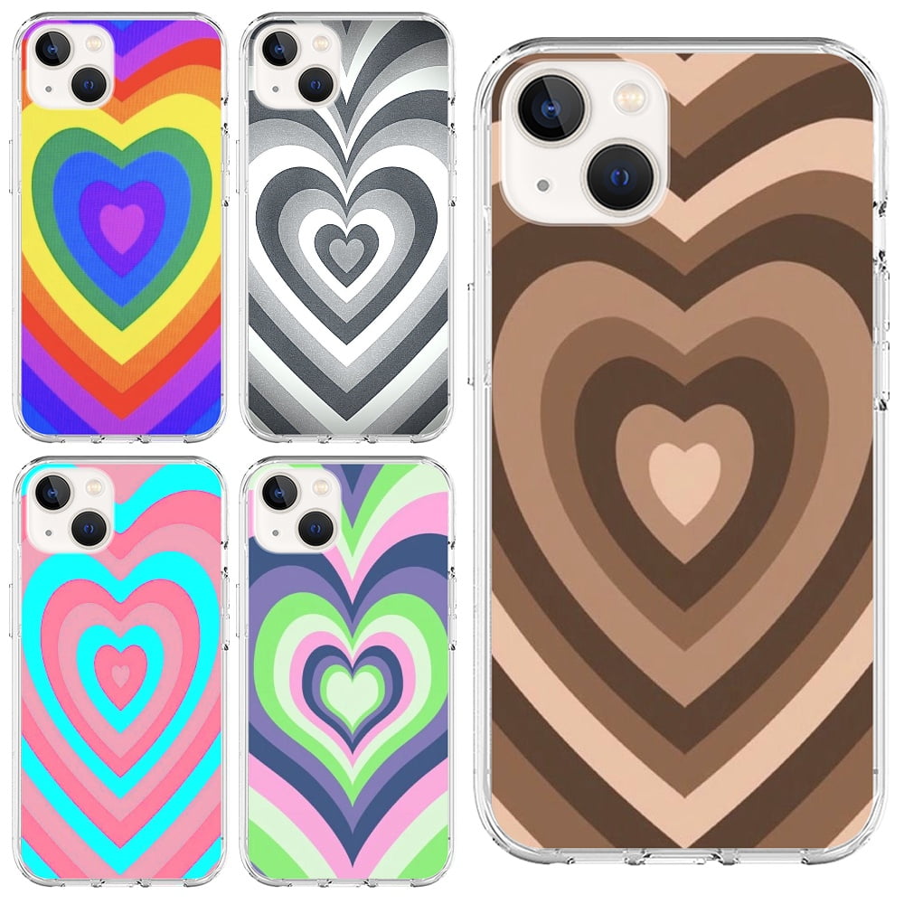 Heart Case iPhone 13,for iPhone 12 11 Pro Love Heart Shock Absorption