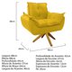 thumbnail image 5 of Sillón Odette base giratoria - Amarillo WEIK Odette, 5 of 5