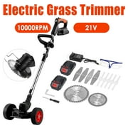 Say Goodbye to Overgrown Lawns with JLLOM Electric Weed Lawn Edger Eater - Cordless Grass String Trimmer Cutter, Powered by 2 Battery for Continuous Use
