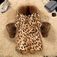 thumbnail image 3 of Aoochasliy Womens Jackets and Coats Clothes Winter Faux Fur Faux Furs Collar Classic Leopard Medium Long Winter Overcoat Jacket, 3 of 7