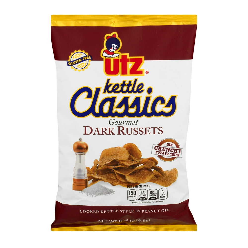 Utz Kettle Classics Dark Russets Potato Chips 8oz