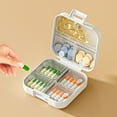 thumbnail image 3 of Hyasfey Organiseur de Pilules Boîte à Médicaments Petite Anti-Humidité Grande Capacité Multiples Compartiments Boîte de Rangement Scellée Portable, 3 of 8