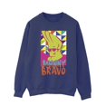 thumbnail image 1 of Johnny Bravo Mens Multi Triangles Pop Art Sweatshirt, 1 of 3