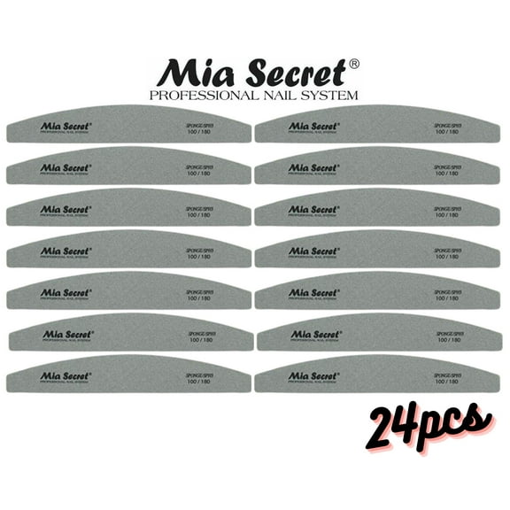 Mia Secret - NAIL FILE - SPONGE HALFMOON #100/180 (SPH3) x 24