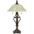 thumbnail image 2 of Kathy Ireland Amor Collection Glass Shade Table Lamp In Bronze, 2 of 6