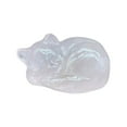 Clearance! Shishian Table Decor Natural Quartz Crystal Sleeping Cat