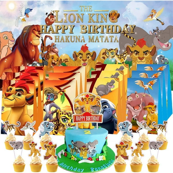 Lion Guard Goodie Bags Treat Candy Decorations Party Favor Supplies Birthday Cake Topper Backdrop Banner