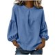 thumbnail image 1 of Camisetas de Manga Corta para las Mujeres Camisetas de Cuello Redondo con Suéter de Color Sólido de Ajuste Suelto Camisetas Y Camisetas de Manga 3/4, 1 of 7