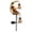 B, variant on 3D Christmas Snowman Moon Solar Garden Stake Light, LED Hanging Snowflake Lantern Path Light, Waterproof Outdoor Yard Holiday Decoration(B)