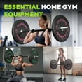 thumbnail image 6 of HANDBODE Olympic Barbell Bar 4 ft Weightlifting Bar for Powerlifting, Bench Press, Deadlift, Squat - 500 lb Capacity, Home & Gym Strength Training, Black & Silver, 6 of 10