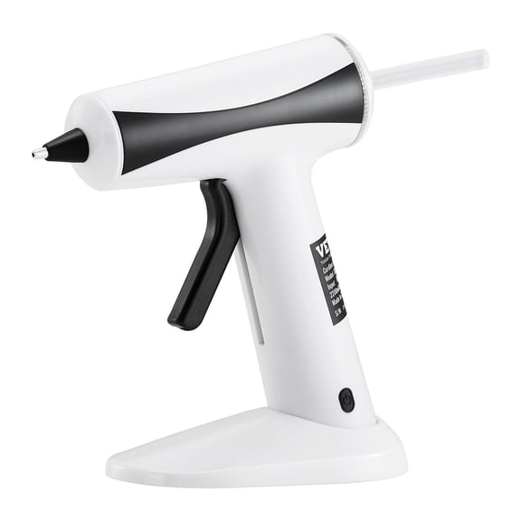 Cordless Hot Glue Gun Kit, Mini Rechargeable Wireless Glue Gun with 2200mAh Battery, 20 Glue Sticks, Fast Preheating, High Temperature for Crafts, DIY & Quick Home Repairs