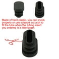 thumbnail image 6 of Uxcell Oval Shaped End Cap Tube Insert Plastic Black 24 Pack, 6 of 7