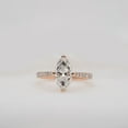 thumbnail image 3 of Cora Jewellery 1.5CT Marquise Moissanite Engagement Ring For Women, 10K Rose Gold, 3 of 6