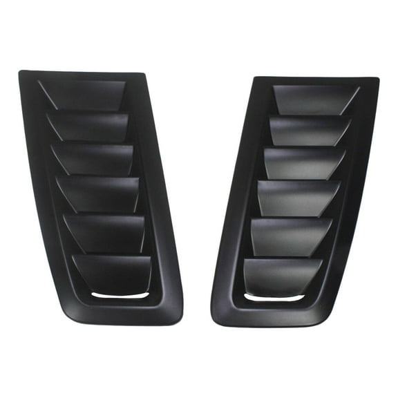Ysyqkn 2Pcs Bonnet Vents Hood Trim Car Hood Vent Scoop Kit PP Air Intake Hood Vents for